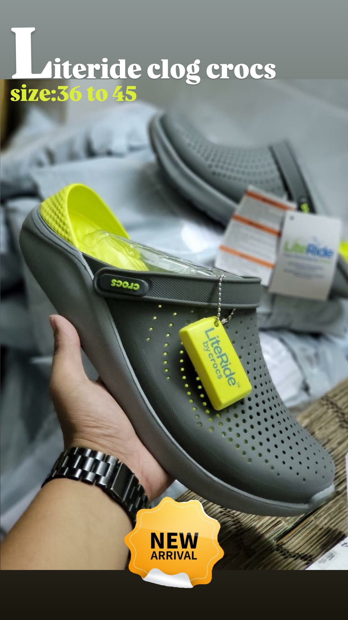 literide clog crocs